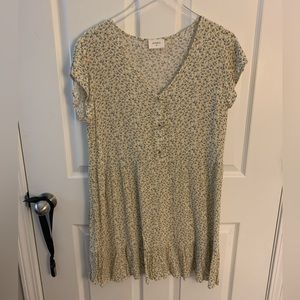 Yellow floral dress